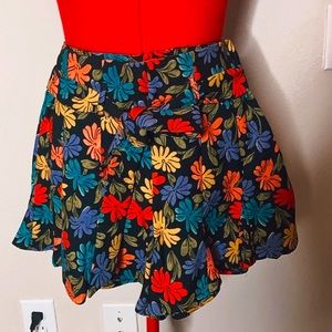 Bright Flowered Statement Shorts